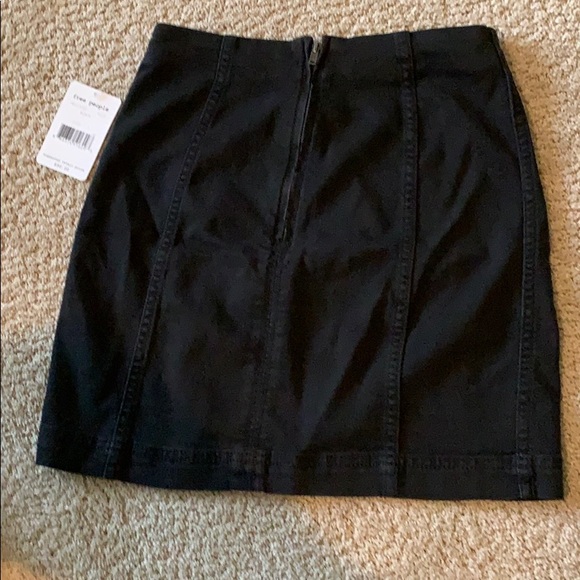 Black Denim Mini Skirt - Picture 2 of 5